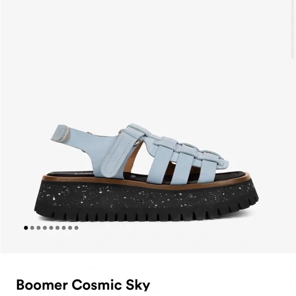 Labucq Boomer Cosmic Sky Sandals - Light Blue and Black - Picture 1 of 6